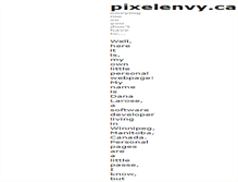 Tablet Screenshot of pixelenvy.ca